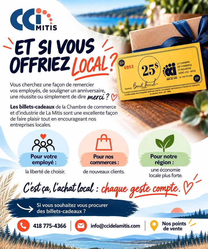 Chambre de commerce et d'industrie de La Mitis - CCIM